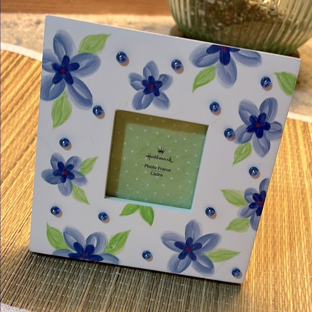 Hallmark Blue and White Floral Picture Frame